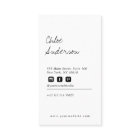 Modern Minimalist Photo Business Card