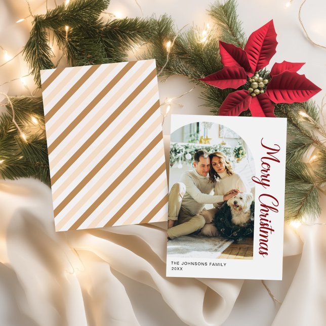 Modern Minimalist Photo Christmas Holiday Card (Modern Minimalist Photo Christmas Holiday Card)