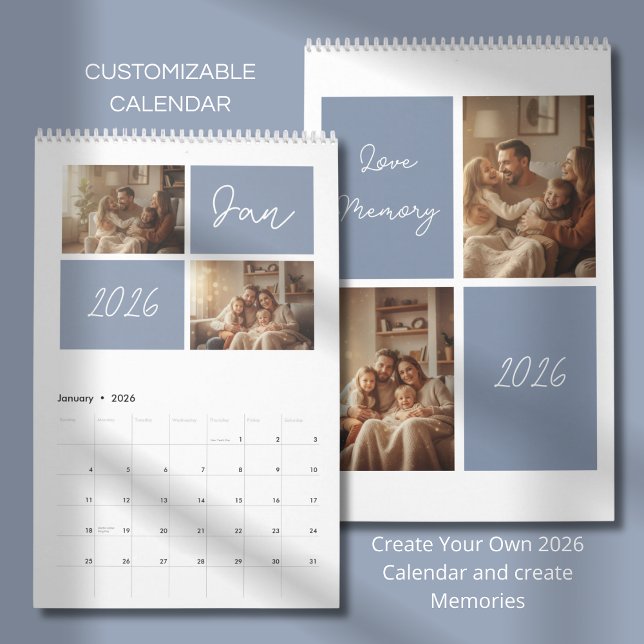 Modern Minimalist Photo Custom Design Calendar (Creator Uploaded)