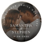 Modern Minimalist Photo Custom Text Wedding