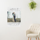 Modern Minimalist Photo Engagement Party Welcome
