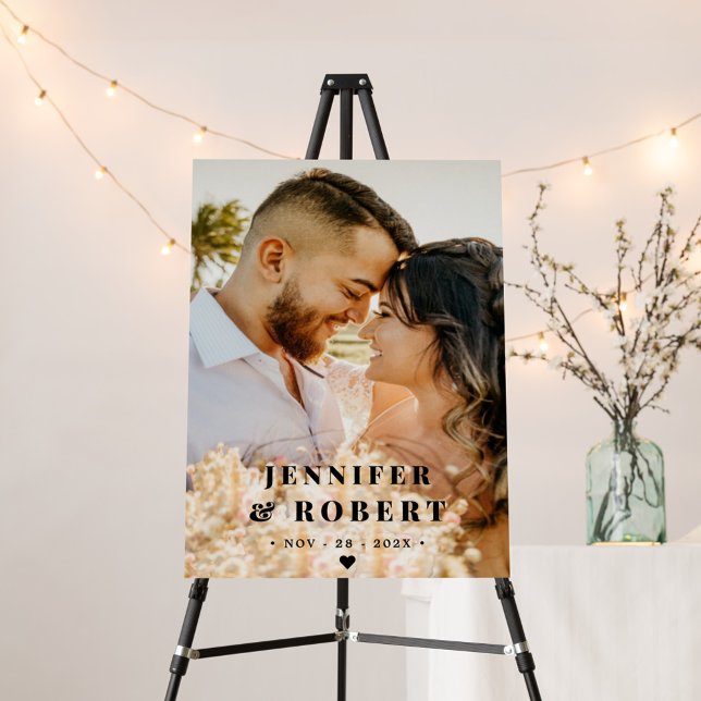 Modern minimalist Photo Wedding Poster (Modern minimalist Photo Wedding Poster
)