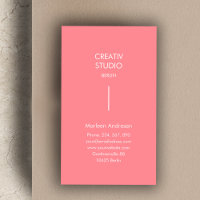 Modern Minimalist Pink White