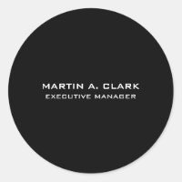 Modern Minimalist Plain Elegant Black & White