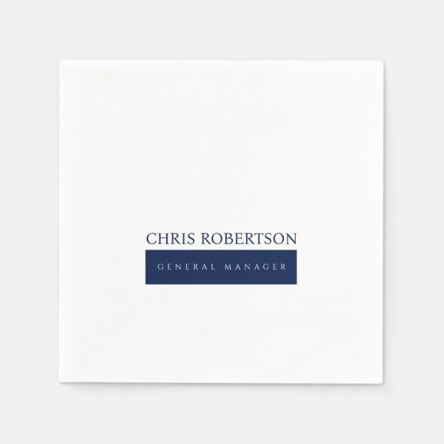 Modern Minimalist Plain Napkin (Front)