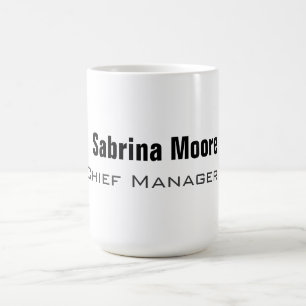 Modern Minimalist Plain Professional Coffee Mug