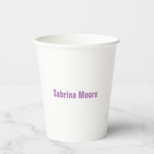 Modern Minimalist Plain Professional Paper Cups