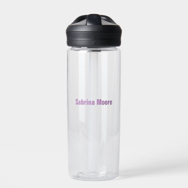 Modern Minimalist Plain Professional Water Bottle (Front)