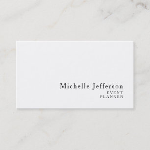 Modern Minimalist Plain Simple Creative Business Card