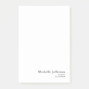 Modern Minimalist Plain Simple Creative Post-it Notes