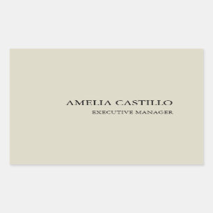 Modern Minimalist Plain Simple  Sticker