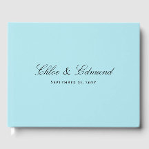 Modern Minimalist Powder Blue Wedding