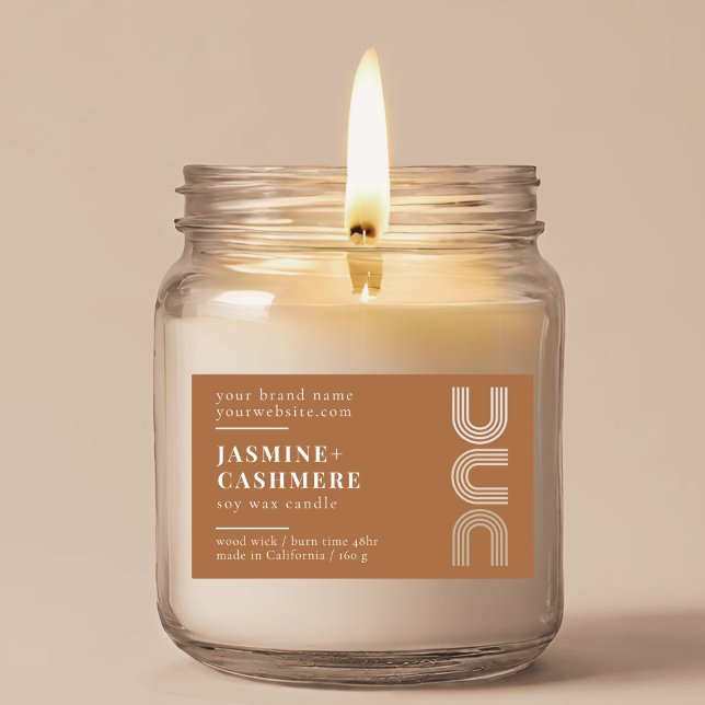 Modern minimalist product packaging candle label (Creator Uploaded)