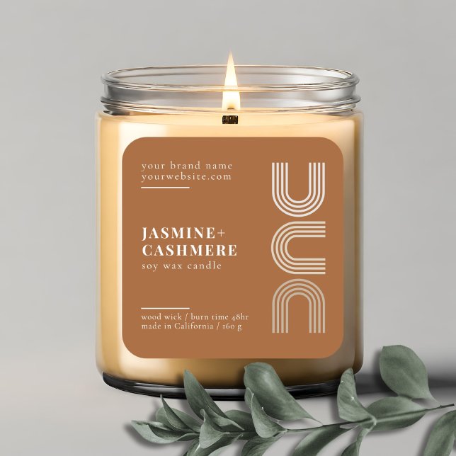 Modern minimalist product packaging candle label (Creator Uploaded)