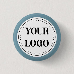 Modern Minimalist Professional Black  1 Inch Round Button