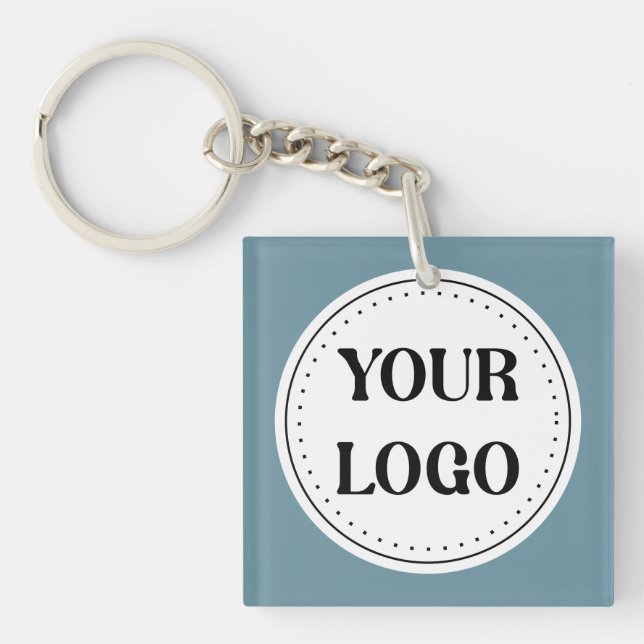 Modern Minimalist Professional Black  Keychain (Front)