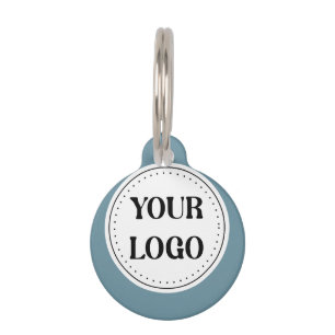 Modern Minimalist Professional Black Pet Tag