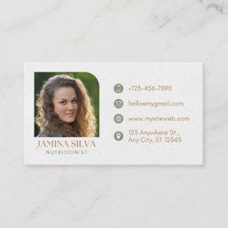 Modern Minimalist Professional  Business Card