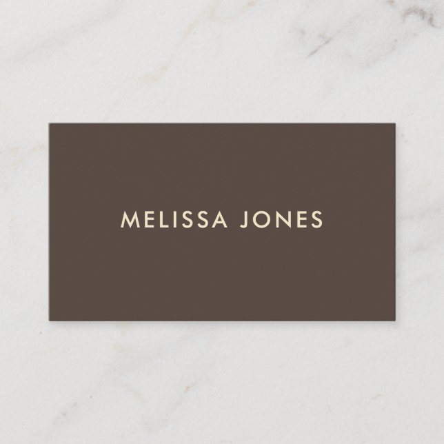 Modern Minimalist  Professional Business Card (Front)