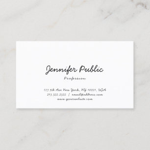Modern Minimalist Professional Elegant Template Business Card