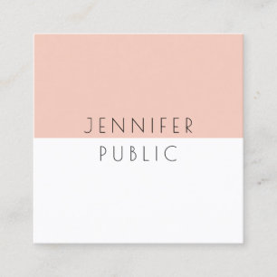 Modern Minimalist Professional Elegant Template Square Business Card