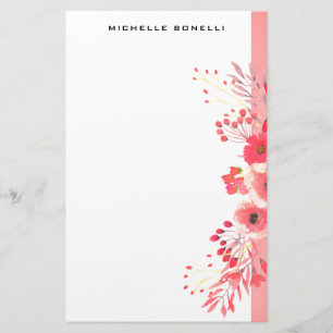 Modern Minimalist Professional Flower Stationery