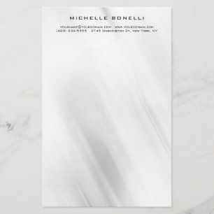 Modern Minimalist Professional Grey Design Stationery