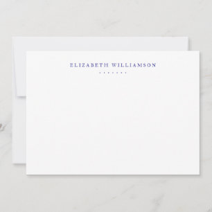 Modern Minimalist Professional Navy Blue Card