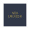 Modern Minimalist Professional Navy Blue Gold