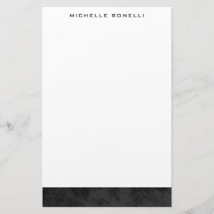 Modern Minimalist Professional Plain Simple Unique Stationery