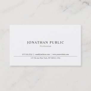 Modern Minimalist Professional Simple Template Business Card