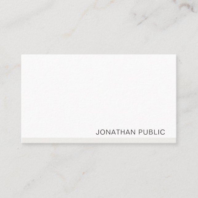 Modern Minimalist Professional Template Elegant Business Card (Front)