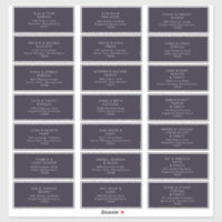 Modern Minimalist | Purple Guest Address Labels