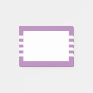 Modern Minimalist Purple White Stripes Post-it Notes