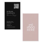 Modern Minimalist QR Code Script Business Logo