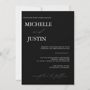  Modern Minimalist QR Wedding   Invitation