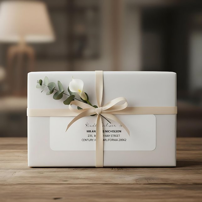 Modern minimalist return address label (Creator Uploaded)