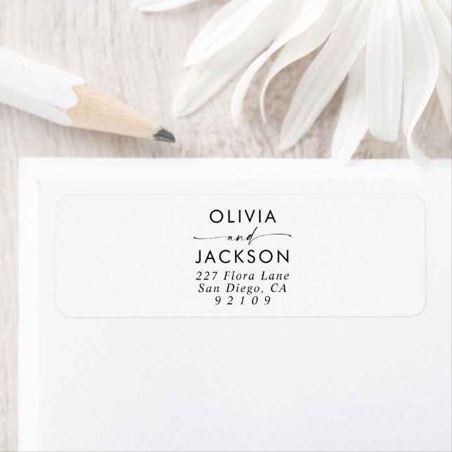Modern Minimalist Return Address Labels (Insitu)