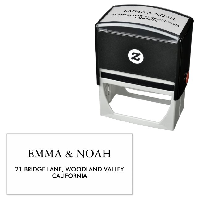 Modern Minimalist Return Address Self-inking Stamp (In Situ)