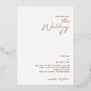 Modern Minimalist   Rose Pink The Wedding Of Real