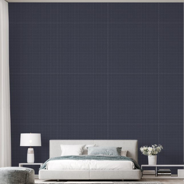 Modern Minimalist Rustic Purple Chequered Pattern Wallpaper (Bedroom)