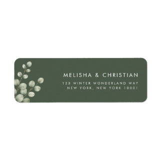 Modern Minimalist Sage Green Eucalyptus Wedding