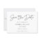 Modern minimalist save the date invitation