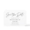 Modern minimalist save the date invitation