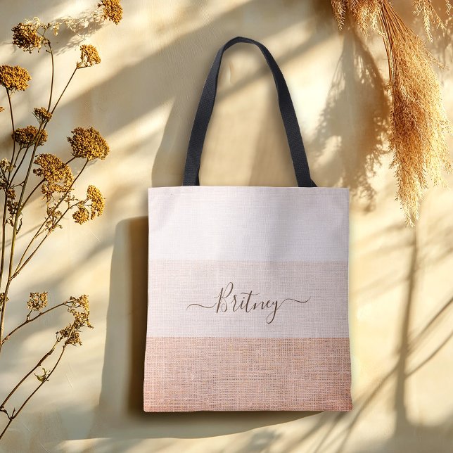 Modern Minimalist Script Bachelorette & Bridesmaid Tote Bag (Creator Uploaded)