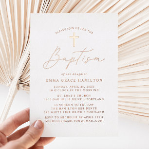 Modern Minimalist Script Baptism