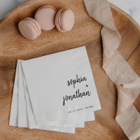 Modern Minimalist Script | Black and White Wedding