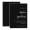 Modern Minimalist Script Black | Wedding