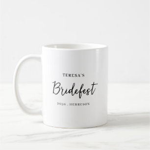 Modern Minimalist Script Bridesmaid Design Coffee Mug