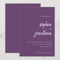 Modern Minimalist Script Cassis | Wedding